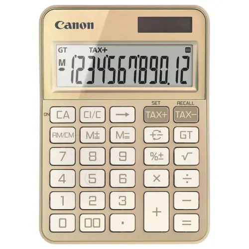 Canon KS 125KB Rek calculator Pastel Oranje 12 cijfers
