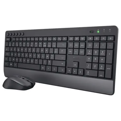 Draadloze toetsenbord- en muiskit Trezo Eco - Zwart