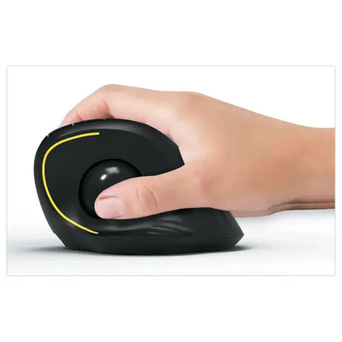 Draadloze Bluetooth oplaadbare muis ERGO Trackball - Zwart