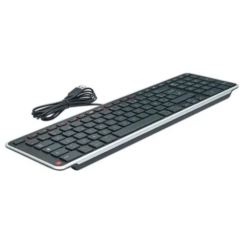 Bedraad toetsenbord Balance Contour Design - Zwart