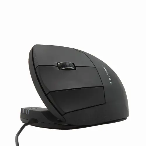 Draadloze verticale linkshandige Unimouse - Zwart