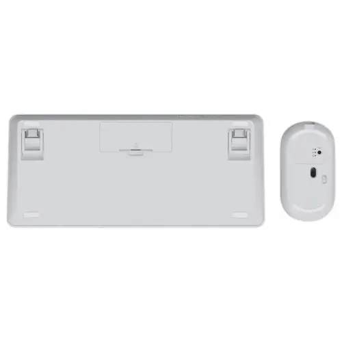 Pack Qwerty-toetsenbord en draadloze LYRA Bluetooth-muis - ECO - wit