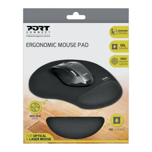 Ergonomische muismat - Zwart