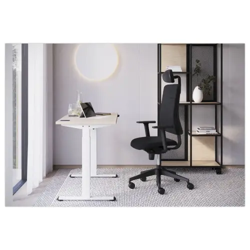 BUREAU ECO ELEKTRISCH ACACIA/ZWART MONTE 120X 60 CM 