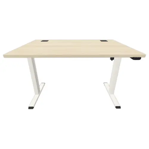 BUREAU ECO ELEKTRISCH ACACIA/WIT GEMONTED 120X 60 CM 