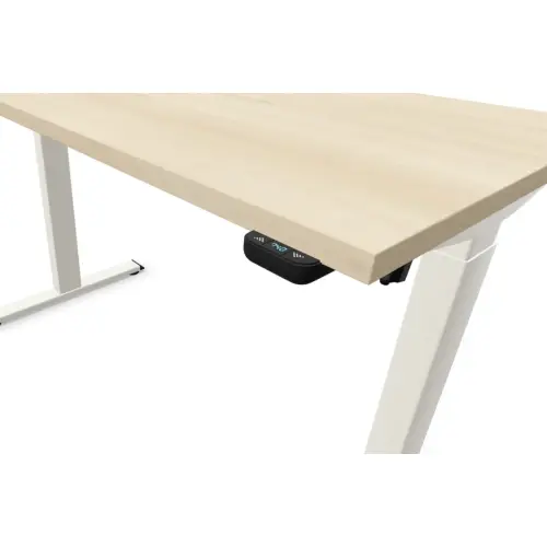 BUREAU ECO ELEKTRISCH ACACIA/WIT GEMONTED 120X 60 CM 