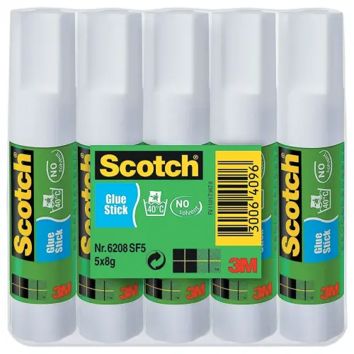 5 Permanente lijmstiften Scotch® - 8 g