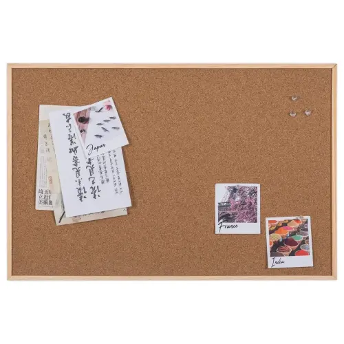 Kurkbord houten frame 40 x 60 cm