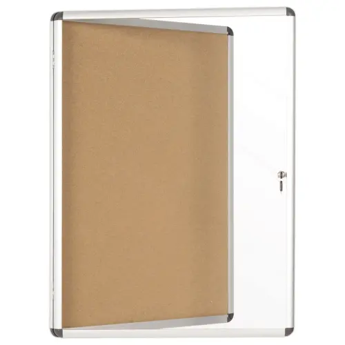Binnenvitrine met draaideur earth kurk 9A4 