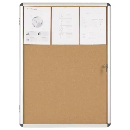 Binnenvitrine met draaideur earth kurk 9A4 