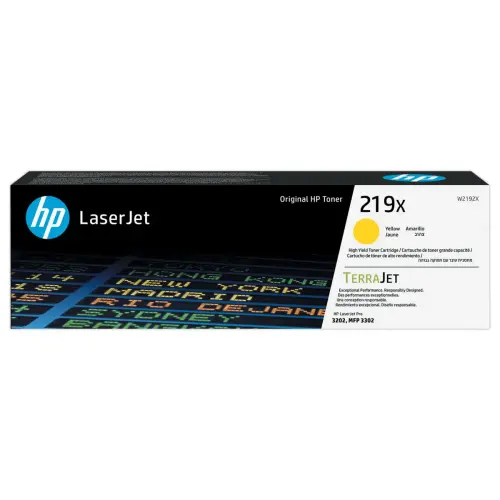 HP 219X grote capaciteit gele laser toner