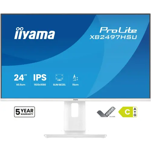 Prolite 24" witte monitor IIYAMA