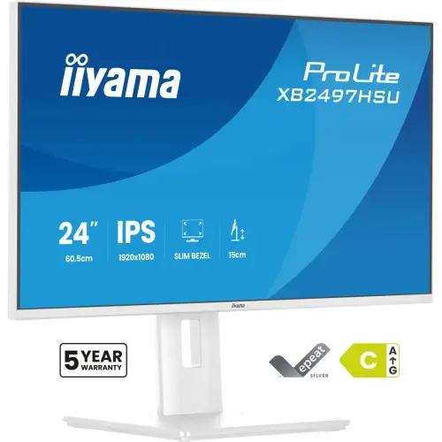 Prolite 24" witte monitor IIYAMA