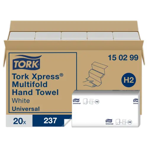 20 Tork Xpress® Z Universal H2 handdoekverpakkingen