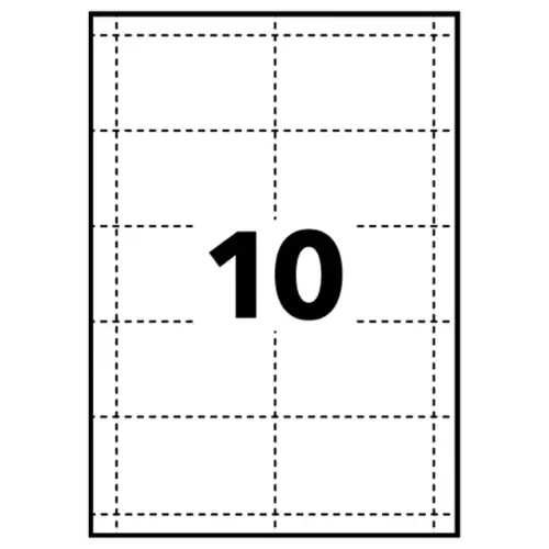 200  Bedrukbare etiketten voor badges 5,4 x9 cm 