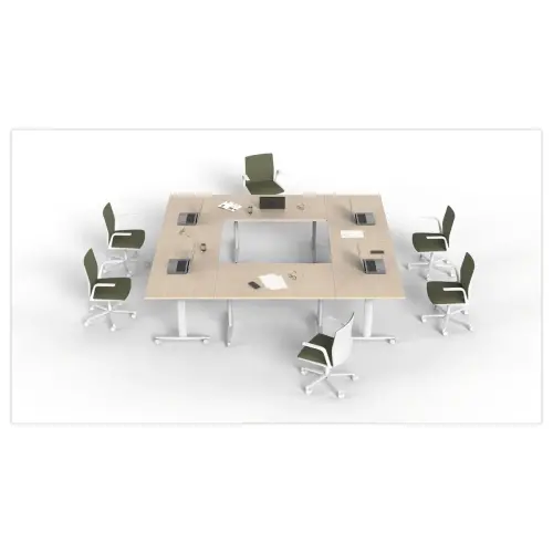 kantelbare tafel op wieltjes 120x80x74,1 cm eik/wit