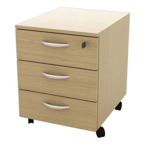 Mobiele kast 3 platte lades 