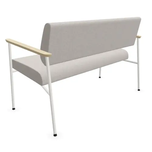2-zitsbank beige/grijs