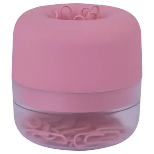 Distributeur van paperclips gevuld
