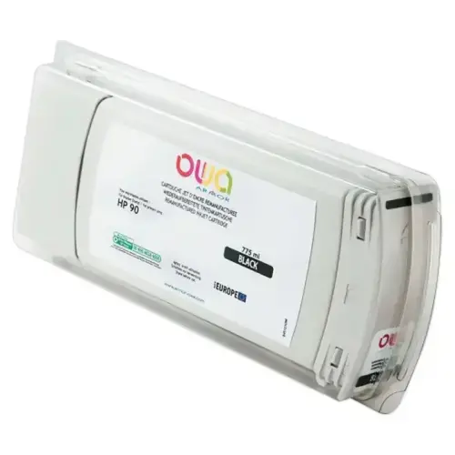 Cartouche B45121OW OWA voor compatibele HP90 plotters 775 ml - Zwart