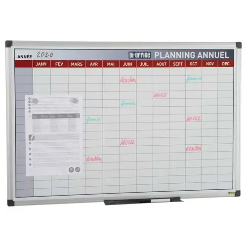 Magnetische jaarplanner met zeefdruk - Bi-Office