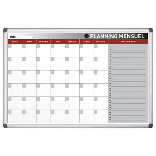 Gezeefdrukte magnetische maandplanner -7 kolommen - NOBO