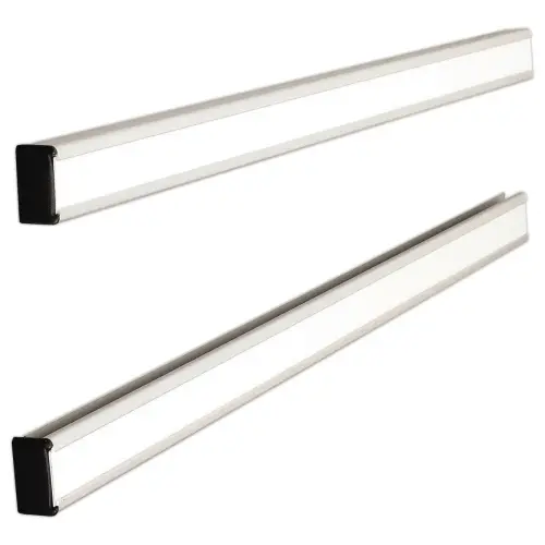 Paar klemlijsten met vaste stroken - index 24- Lengte 77,2cm 