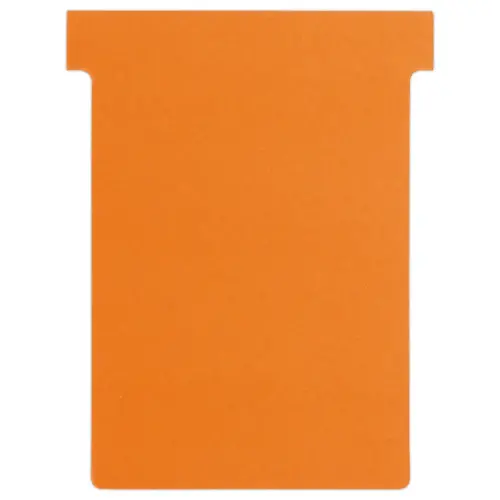 100  T-fiches voor planning - Maat 3 - Oranje - NOBO 