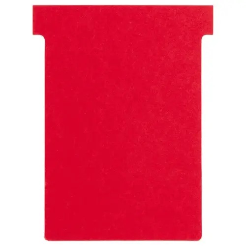 100  T-fiches voor planning - Maat 3 - Rood - NOBO 