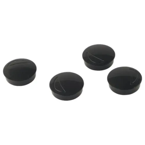 4  Ronde magneten - &Oslash; 32 mm - Zwart 