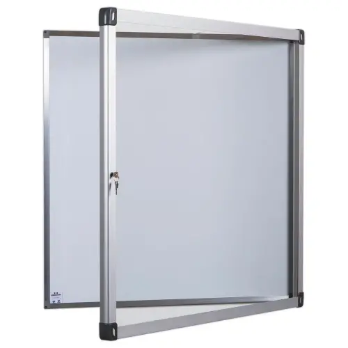 Buitenvitrine in aluminium en met veiligheidsglas - 6 x A4