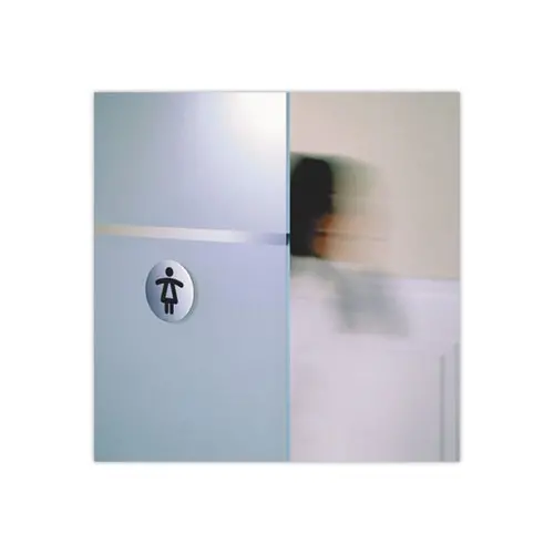 Rond deurbord met pictogram - DURABLE - Damestoilet 