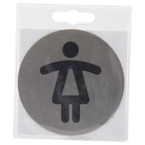 Rond deurbord met pictogram - DURABLE - Damestoilet 