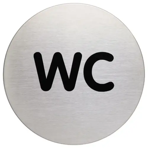 Rond signaalbordje "WC" - DURABLE 