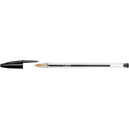 Balpen Cristal - Medium schrift - Zwart - BIC 