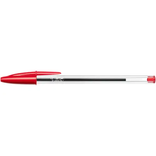 Balpen Cristal - Medium schrift - Rood - BIC