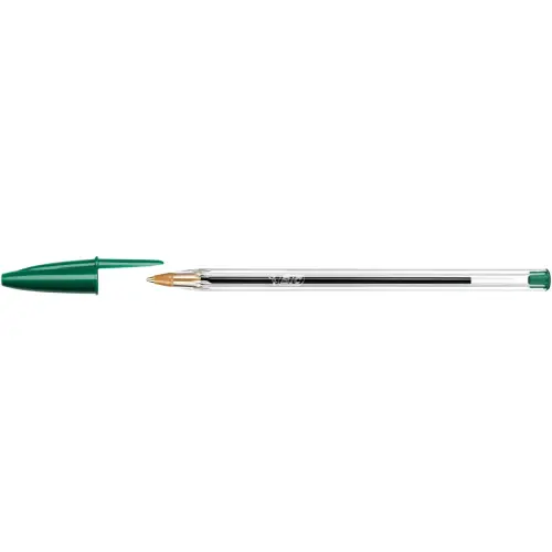 Balpen Cristal - Medium schrift - Groen - BIC
