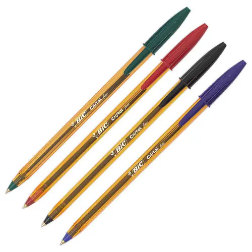 Balpen Cristal Fine - Blauw - BIC