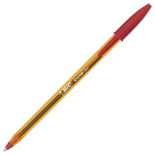 Balpen Cristal Fine - rood - BIC