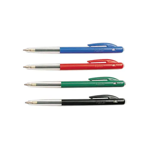 Intrekbare balpen M10 - Medium schrift - Zwart - BIC