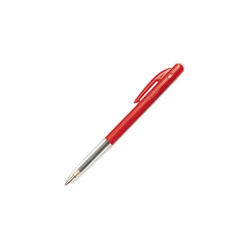 Intrekbare balpen M10 - Medium schrift - Rood - BIC
