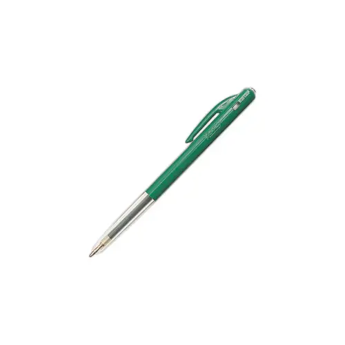Intrekbare balpen M10 - Medium schrift - Groen - BIC