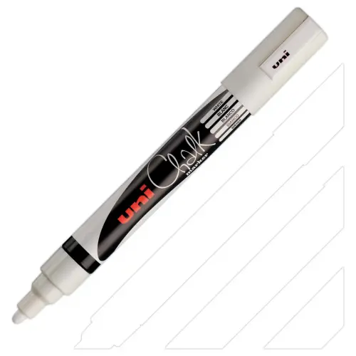 Markeerstift krijt CHALK - witte spitse punt 2 à 3 mm