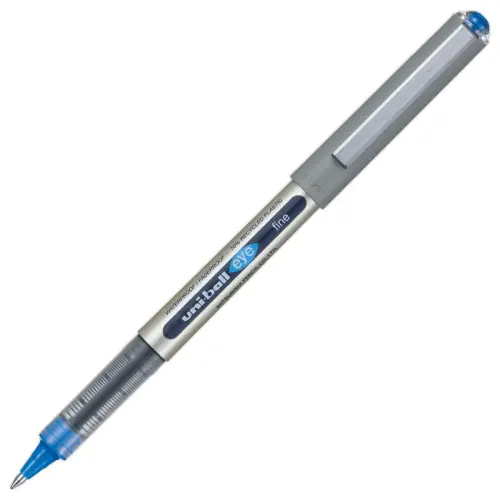 Rollerpen met metalen punt Eye 157 - Medium schrift - Blauw - UNI-BALL 