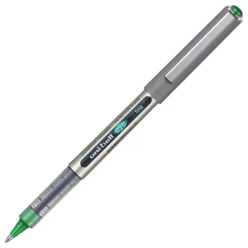 Rollerpen met metalen punt Eye 157 - Medium schrift - Groen - UNI-BALL 