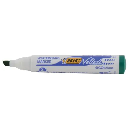 Droog uitwisbare marker Velleda 1751 - Beitelpunt - Groen - BIC