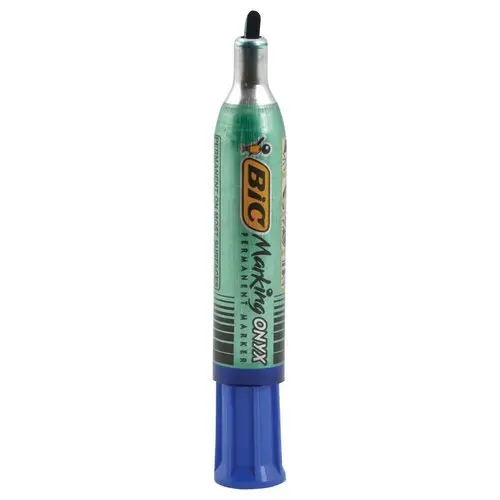 Mini permanent marker Marking Onix 1481 BIC - beitelpunt - Blauw