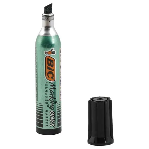 Permanente mini markeerstift BIC Onyx - beitelpunt - zwart 