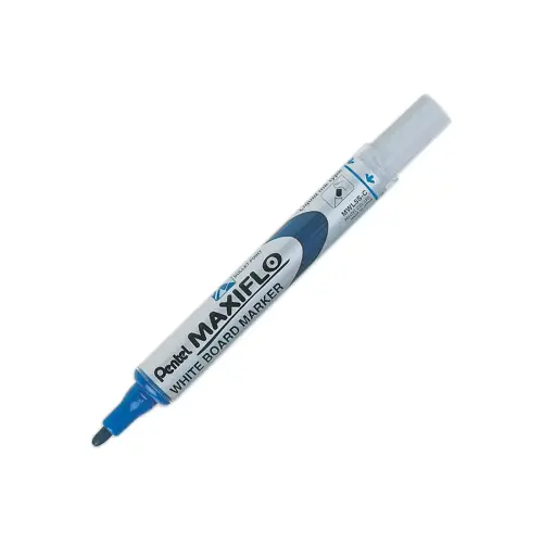Droog uitwisbare marker Maxiflo met ronde punt - Blauw - PENTEL 