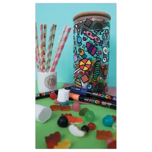 8 Verfmarkers -Posca PC5M - UNI BALL